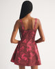 100% Cotton A&F Bra-Free Dylan Mini Dress-Red Pattern