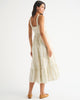 A&F Sydney Smocked Convertible Midi Dress-Yellow