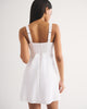 Bra-Free Tie-Front Linen-Blend Mini Dress