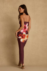 Avani Plum Floral Maxi Dress