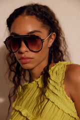 Ventura Oversized Aviator Sunglasses