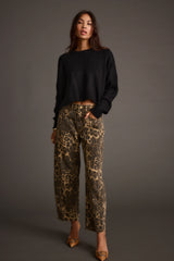 Maxine Black Cropped Sweater