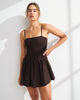 YPB motionTEK Active Mini Dress-Coffee
