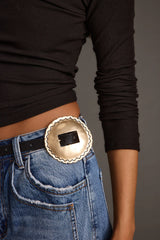 Waverly Black and Gold Statement Belt