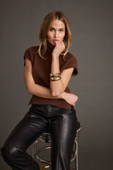 Boulder Brown Turtleneck Sweater Vest