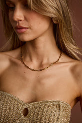 Lyra Gold Link Necklace