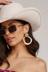 Leighton Gold Hoop Earring