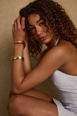 Elisa Gold Bangle Set