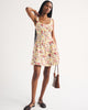100% Cotton A&F Bra-Free Dylan Mini Dress-Cream Floral