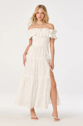 Piccola Off Shoulder Maxi Dress