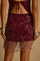 Luna Cove Mulberry Mini Skirt