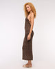 Beaded Crochet-Style Maxi Dress-Chestnut