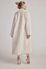 Sasha Cream Floor Length Coat