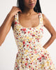 100% Cotton A&F Bra-Free Dylan Mini Dress-Cream Floral