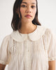 100% Cotton Puff-Sleeve Blouse