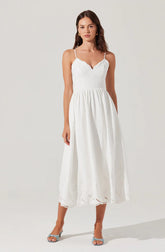 Kaidi Embroidered Midi Dress