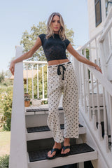 Priya Polka Dot Barrel Jeans