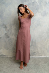 Mika Maxi Dress in Mauve