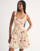 100% Cotton A&F Bra-Free Dylan Mini Dress-Cream Floral