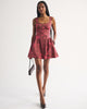 100% Cotton A&F Bra-Free Dylan Mini Dress-Red Pattern