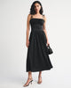 Bra-Free Tie-Strap Maxi Dress-Black