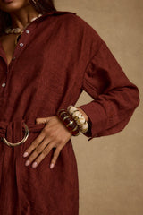 Soreya Resin and Gold Bangles