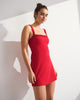 YPB studioFLEX Scrunchie Strap Mini Dress-Red