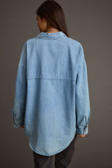 Springsteen Chambray Oversized Button Down Shirt