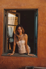 Soli Embroidered Linen Top