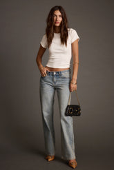 Cora Vintage Light Denim Low Rise Jeans