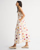 A&F Sydney Smocked Dipped-Waist Midi Dress-Cream Floral