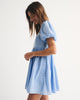 A&F Emerson Puff Sleeve Mini Dress-Blue