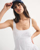 100% Cotton A&F Bra-Free Dylan Mini Dress-White