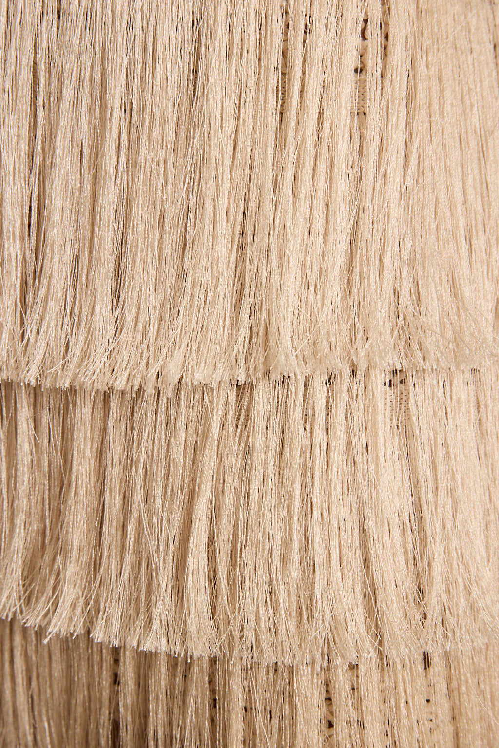 Sunwoven Natural Fringe Mini Skirt