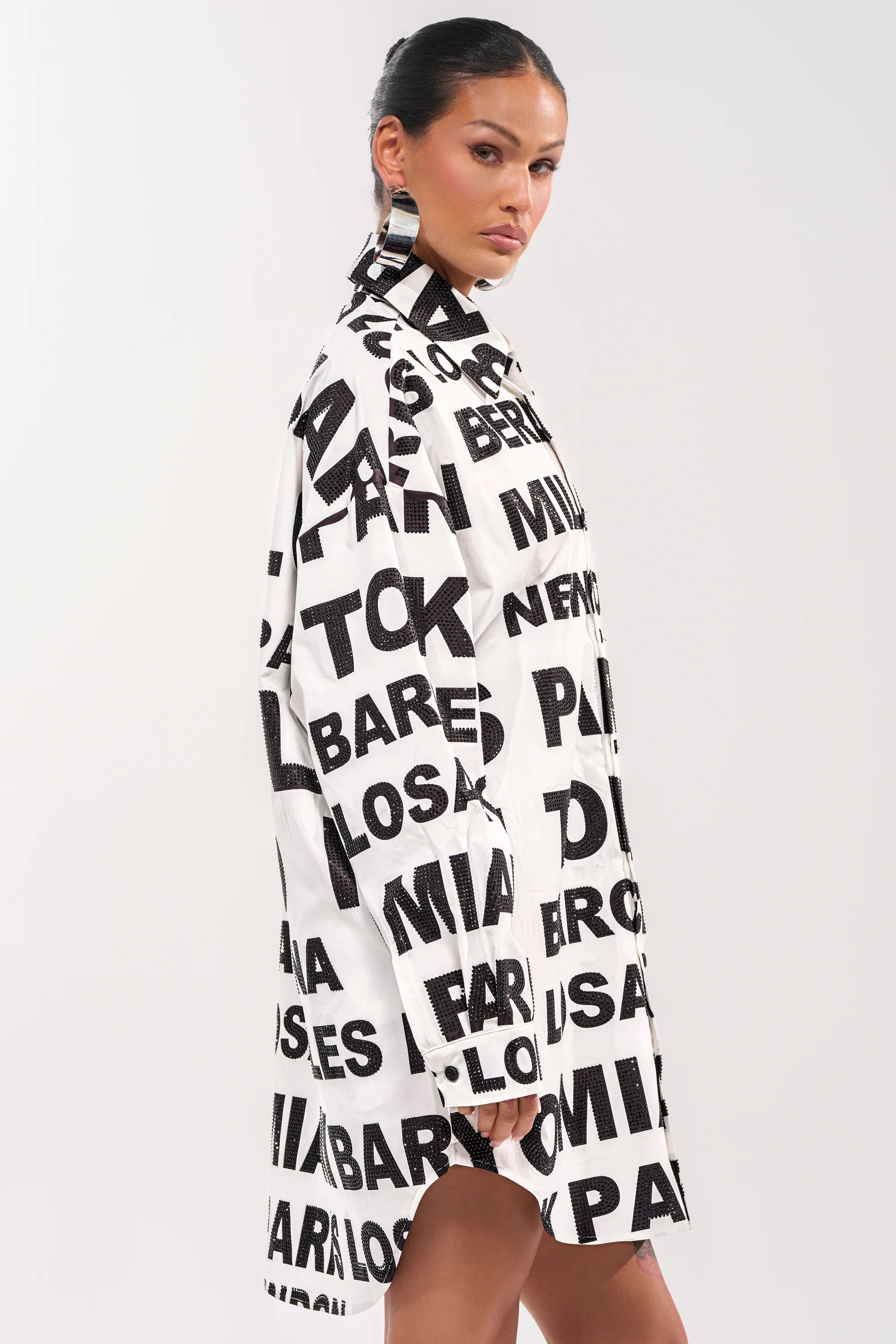 TIME AND PLACE POPLIN MINI DRESS