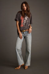 Callie Charcoal Oversized Graphic Tee