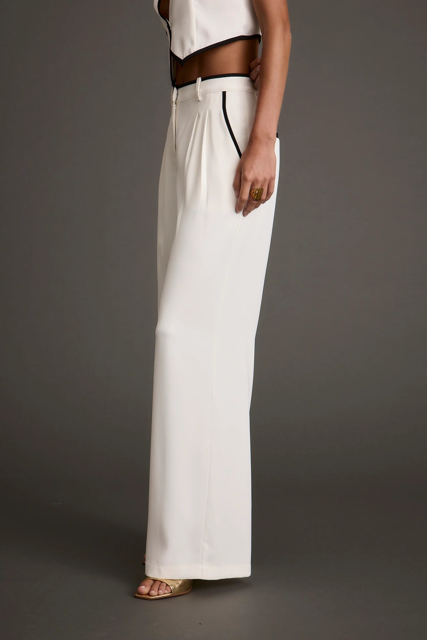Skylar White Trousers