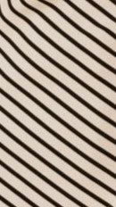 Tiarna Side Ruched Tee - Black/White Stripe