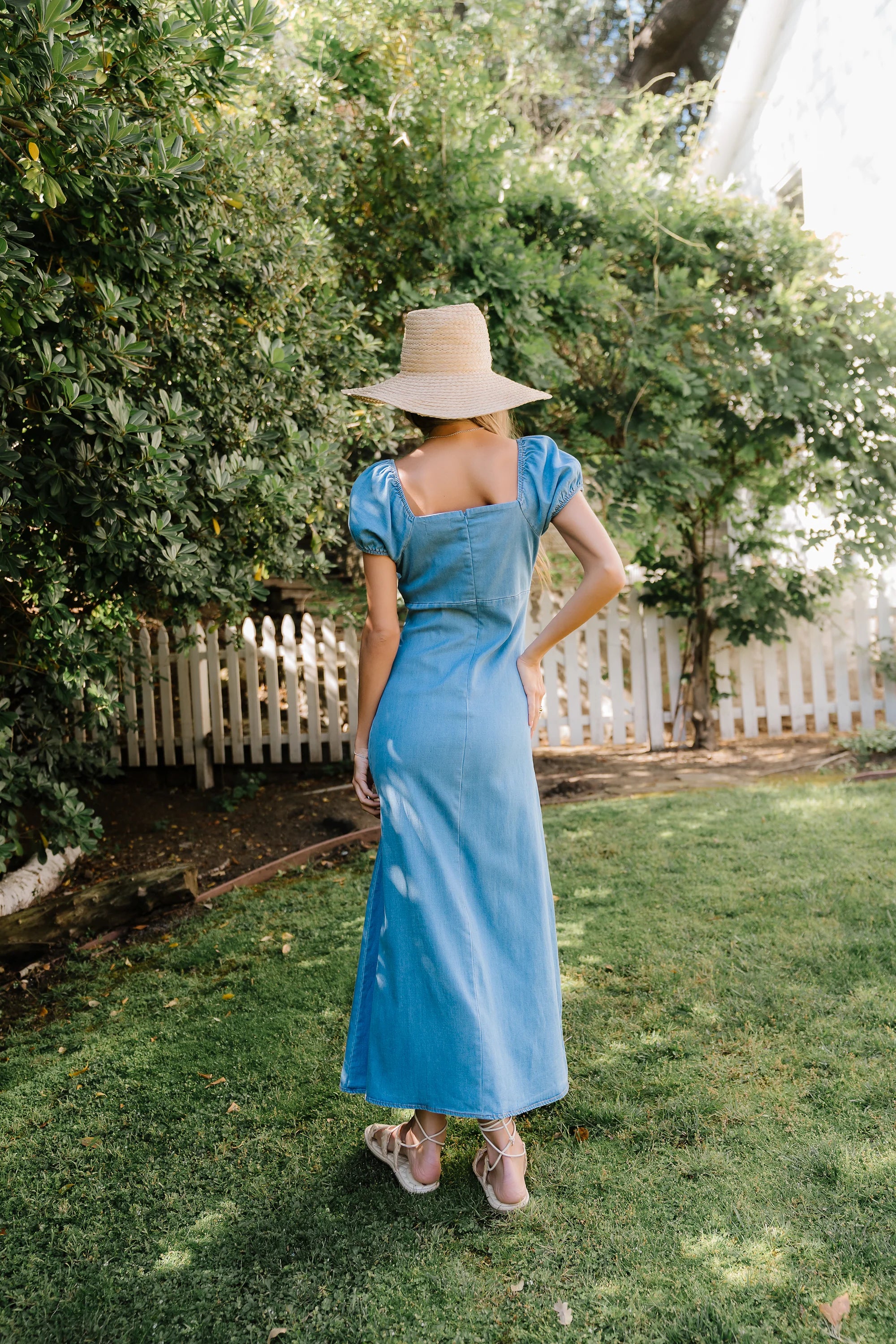 Sylvia Denim Maxi Dress