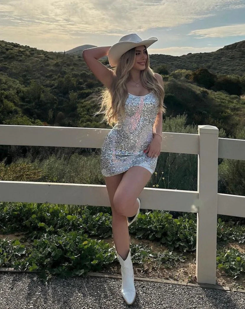 Cosmopolitan Sequin Mini Dress