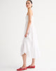 A&F Sydney Smocked Convertible Midi Dress-White