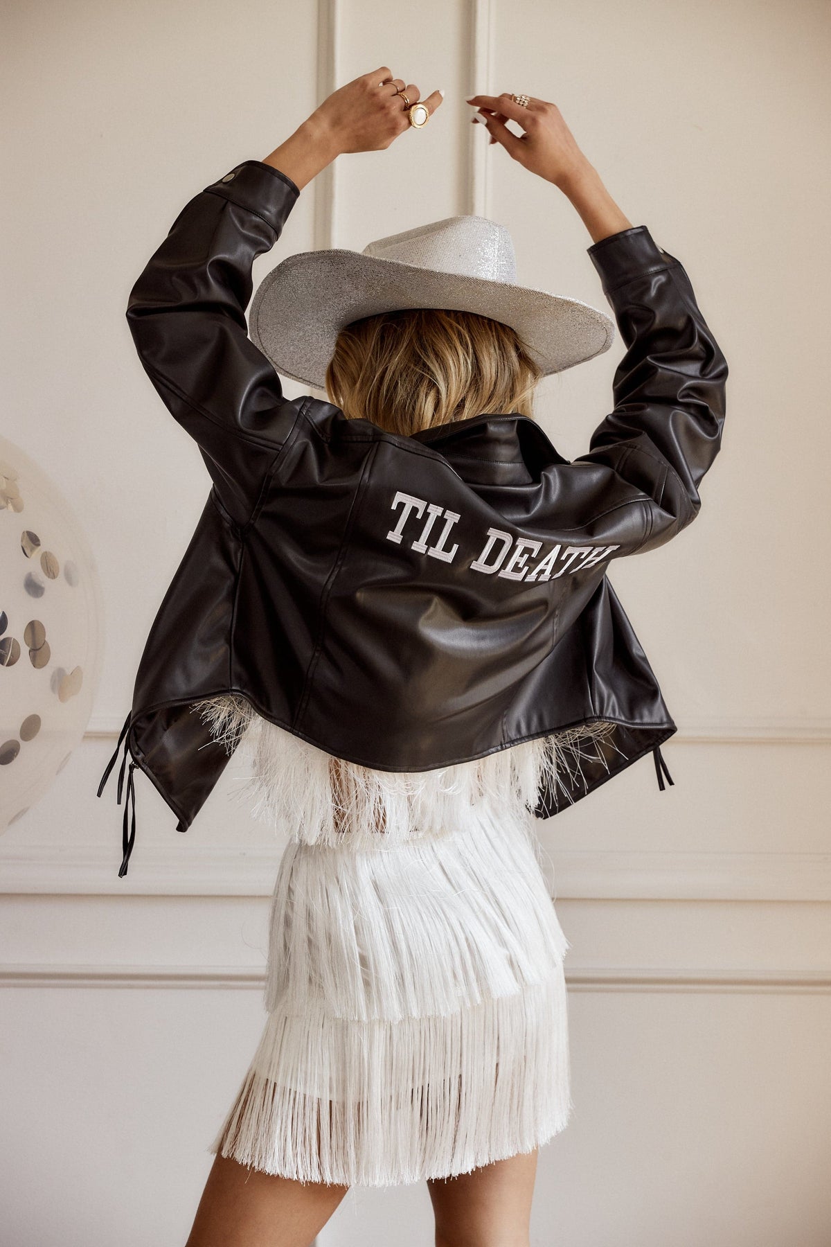Til Death Black Vegan Leather Jacket