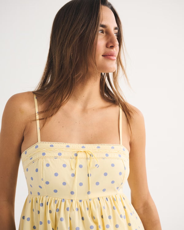 A&F Emerson Babydoll Skort-Yellow