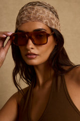 Horizon Tortoise Shell Aviator Sunglasses