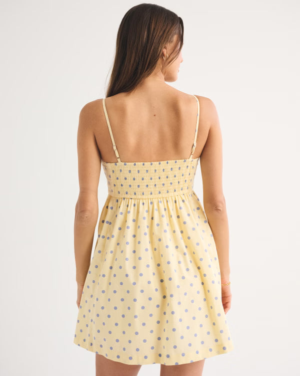A&F Emerson Babydoll Skort-Yellow