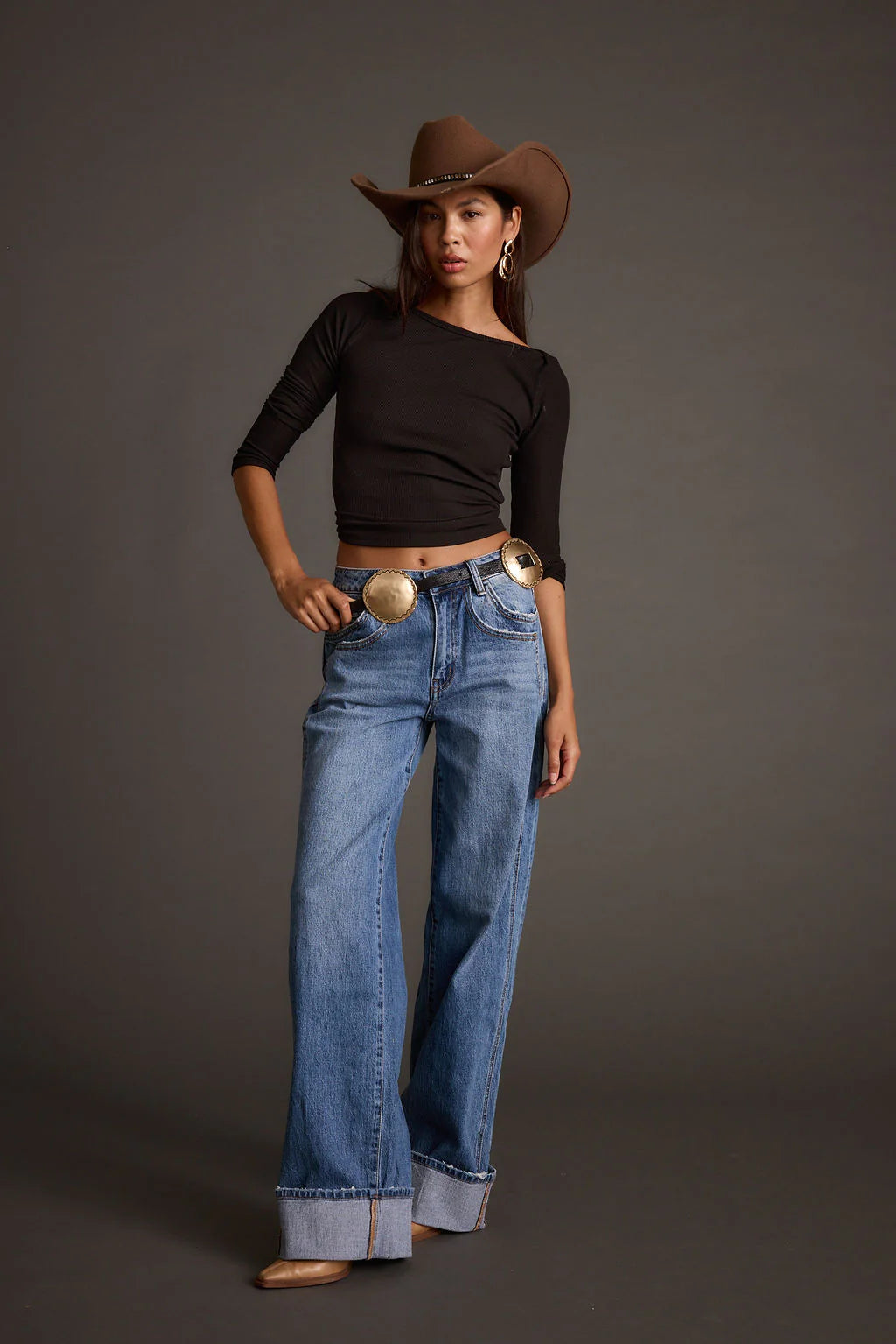 Waverly Black and Gold Statement Belt