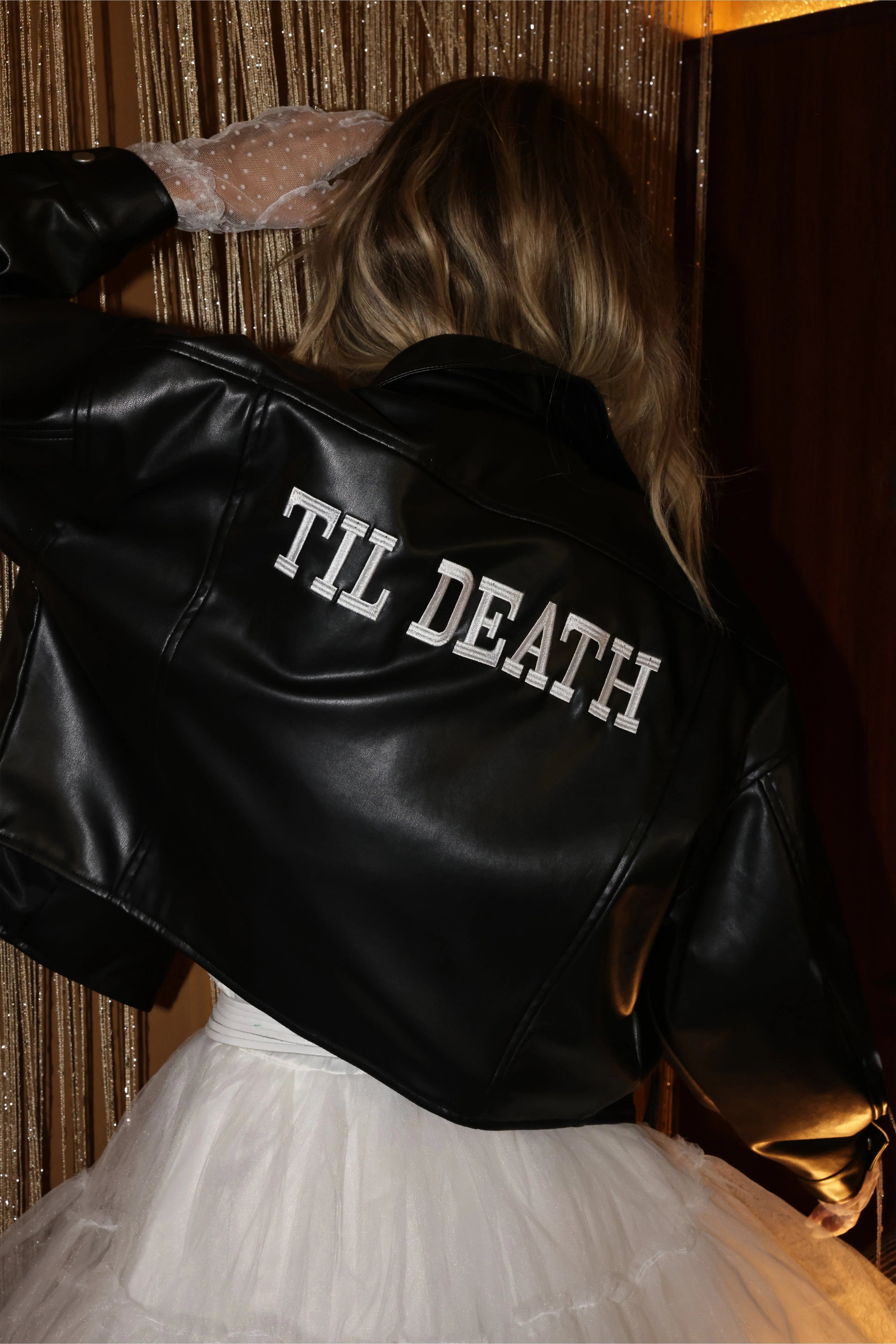 Til Death Black Vegan Leather Jacket