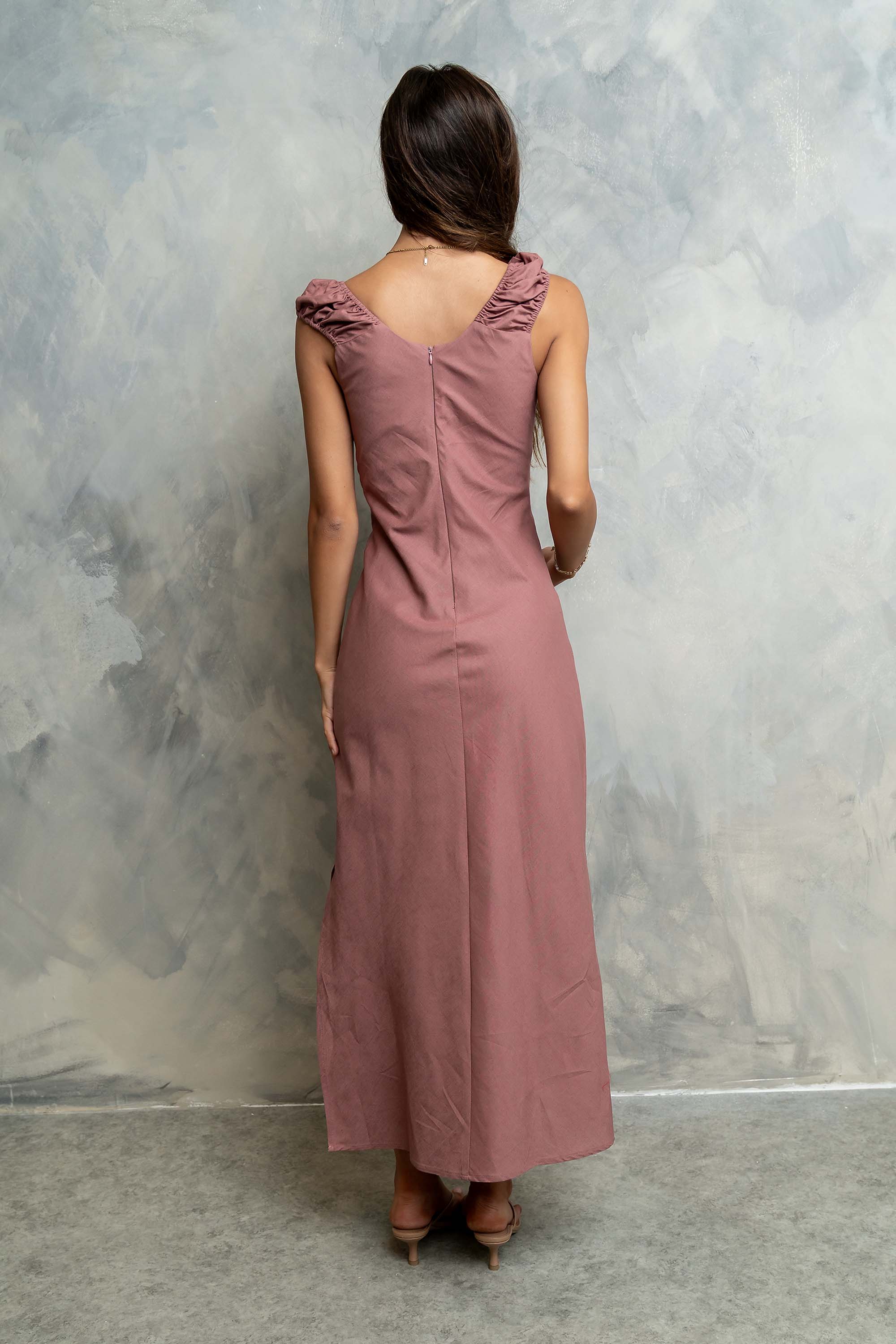 Mika Maxi Dress in Mauve