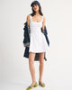 100% Cotton A&F Bra-Free Dylan Mini Dress-White