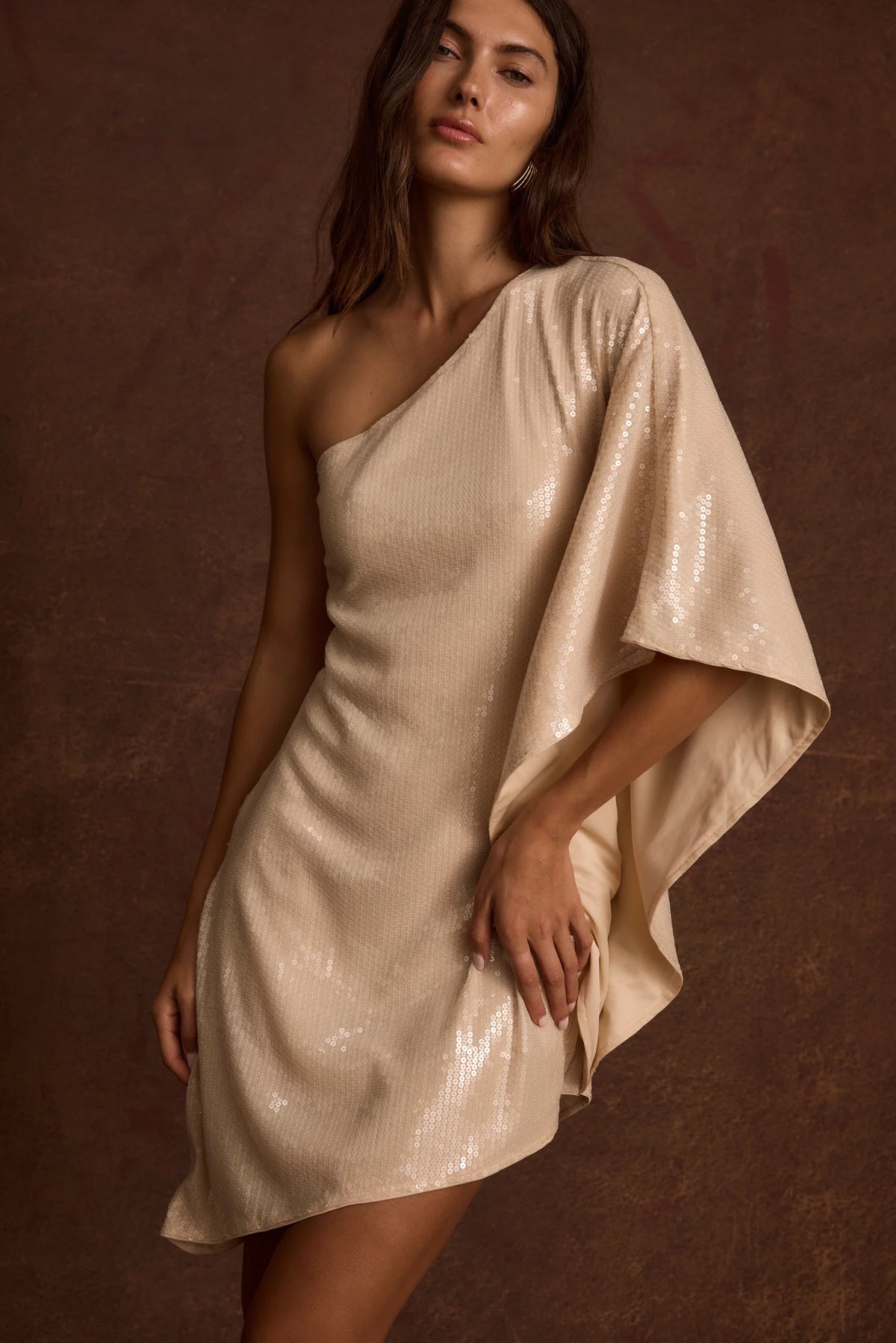 Heiress Blush Sequin Mini Dress
